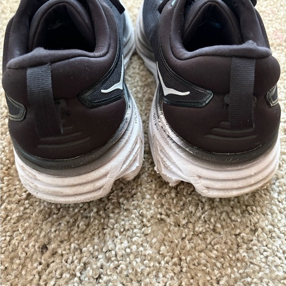 Hoka Black and White Athletic Shoes - Picture 7 of 9